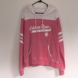 Salmon River New York hooded sweatshirt.
